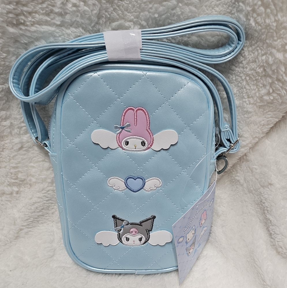Sanrio Characters Mini Crossbody Bag Dreaming Angel Series Blue Hello Kitty